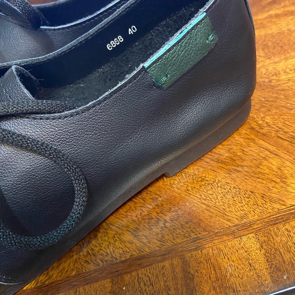 Black Leather Oxford Shoes 40 - Picture 5 of 7